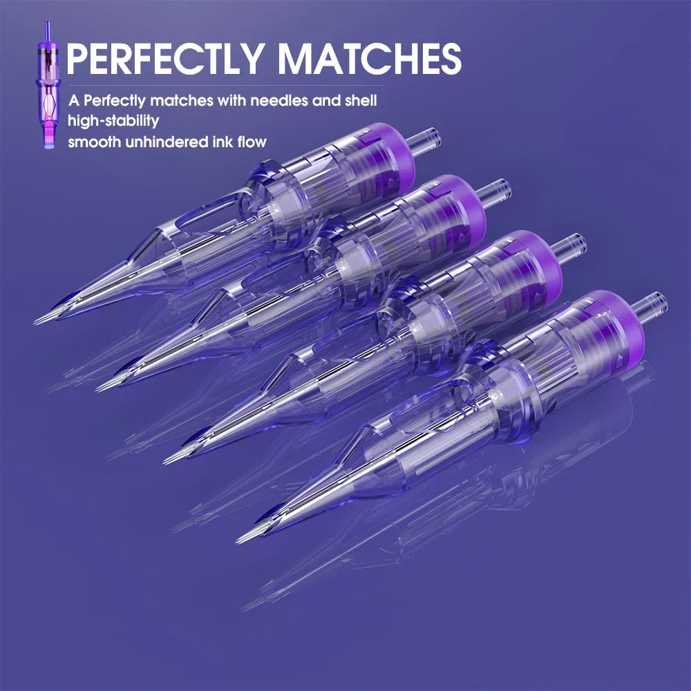 Mast Pro Tattoo Cartridge Needles RL Disposable Round Liner Universal Tattoo Cartridges 0.18/0.25/0.30/0.35/0.40mm PMU Needles