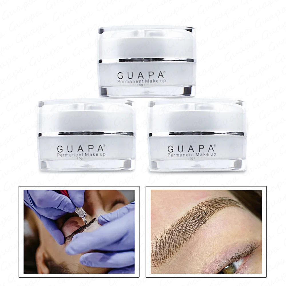 GUAPA Eyebrow Pigment Microblading Makeup Pigment Tattoo Ink Paste Brows Pigment for Microblading Microshading Tattoo