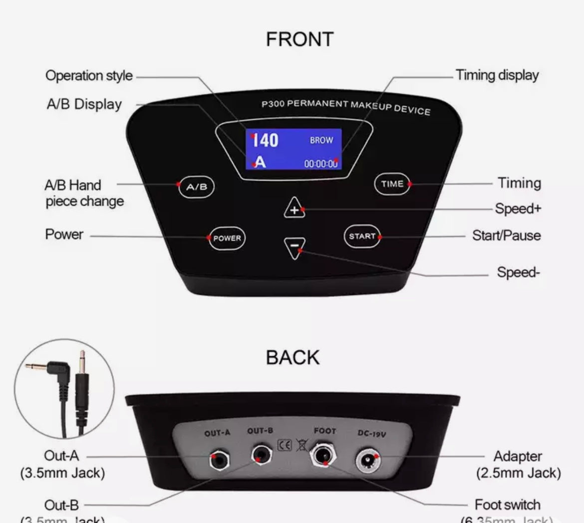 P300 permanent makeup device