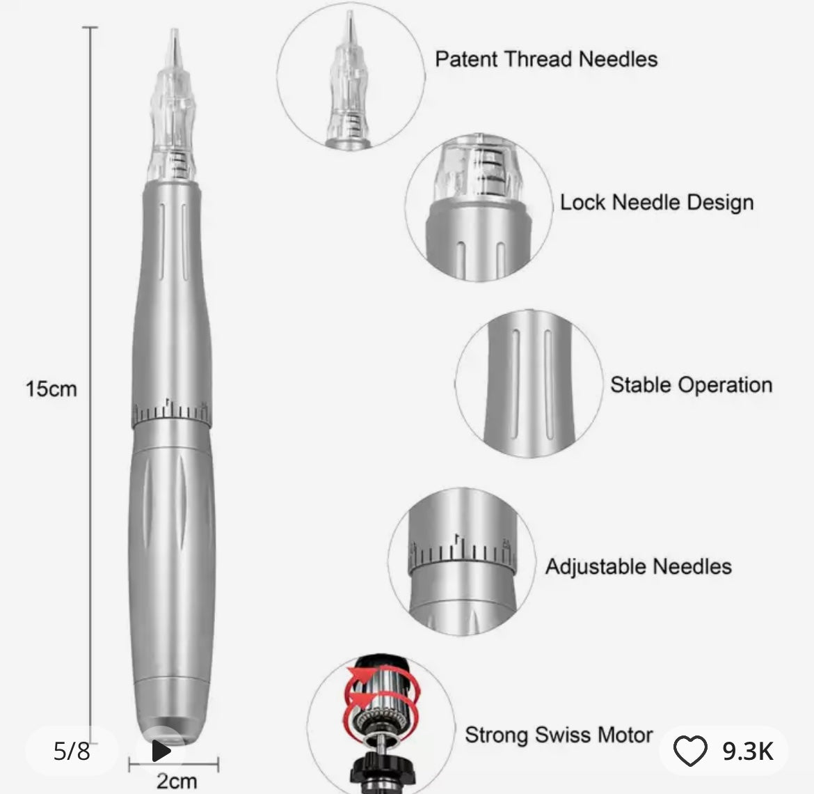 P300 permanent makeup device